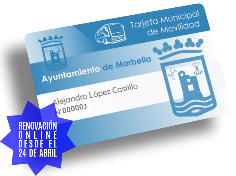 Tarjeta municipal de movilidad Azul - Renovaciones online desde el 24 de abril
