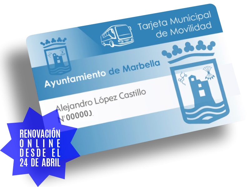 Tarjeta municipal de movilidad Azul - Renovaciones online desde el 24 de abril